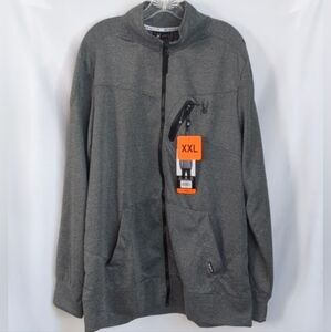 Spyder Men's Active Full Zip Jacket breathable, moisture wicking, Gray XXL